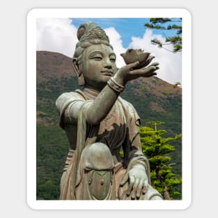 Tian Tan Buddha, Lantau Island, Hong Kong Sticker